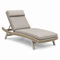 Verstellbare Sonnenliege aus Polyrattan mit Polsterauflage, Beige, 200 × 70 × 85 cm